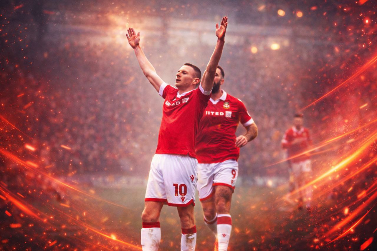 Paul Mullin celebrates a goal for Wrexham amid Bradford City loan interest